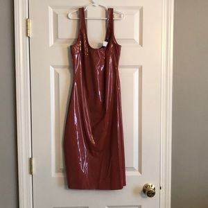 NWT Latex, PVC, Wet-Look Dress by Fashion Nova